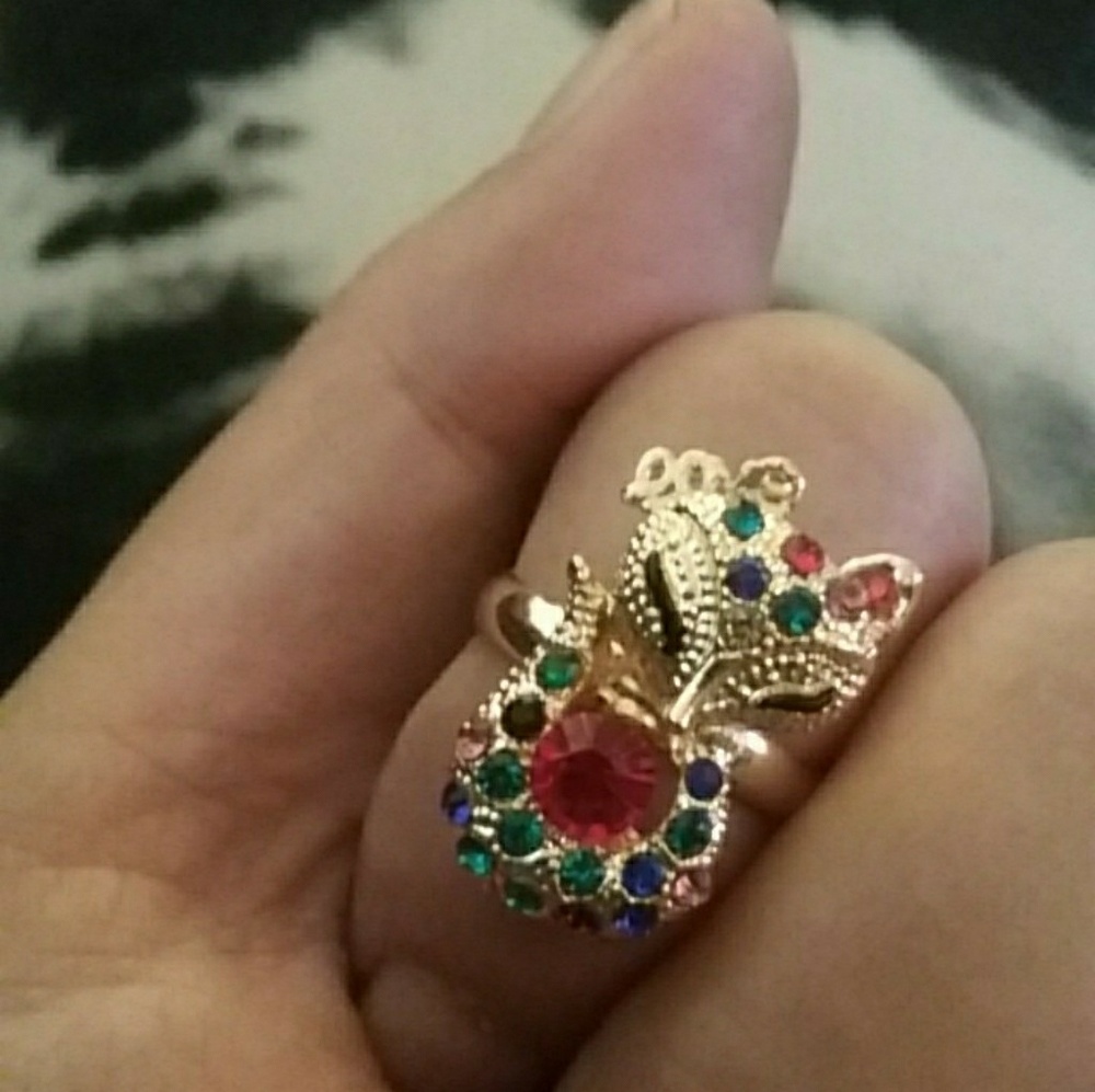 Beautiful 24 Karat gold filled Fox ring